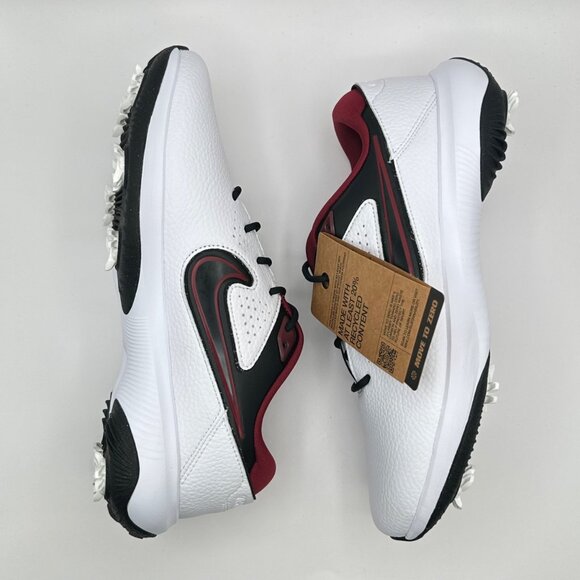 Men’s Nike Victory Pro 3 White Black Team Red Golf Shoes DV6800-104  Sz 8.5 NEW